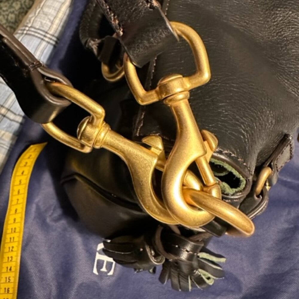 Dooney & Bourke Florentine Large Satchel in Black Leather - Picture 10 of 16